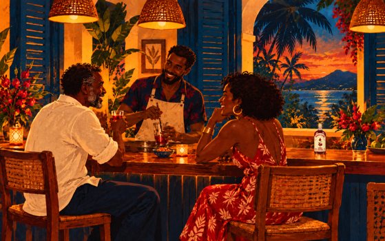A relaxed bar