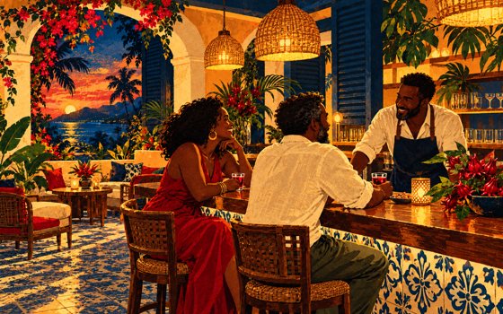 A relaxed bar