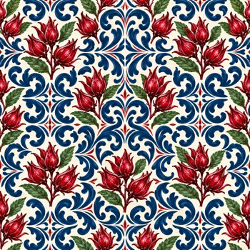 Sorrel pattern — full colour