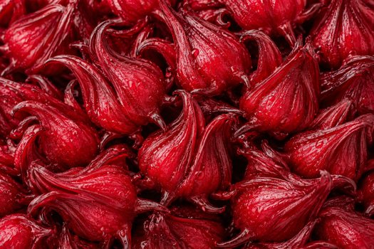 Sorrel / full-frame red calyces