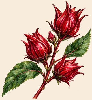 Painted sorrel / transparent botanical