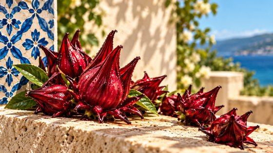 Sorrel calyces on stone