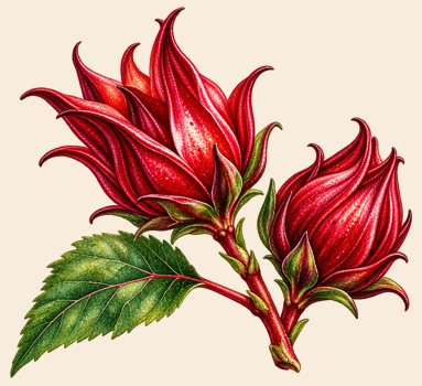 Calyx pair / painted illustration